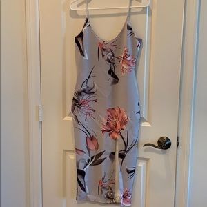 Missguided strappy midi bodycon dress